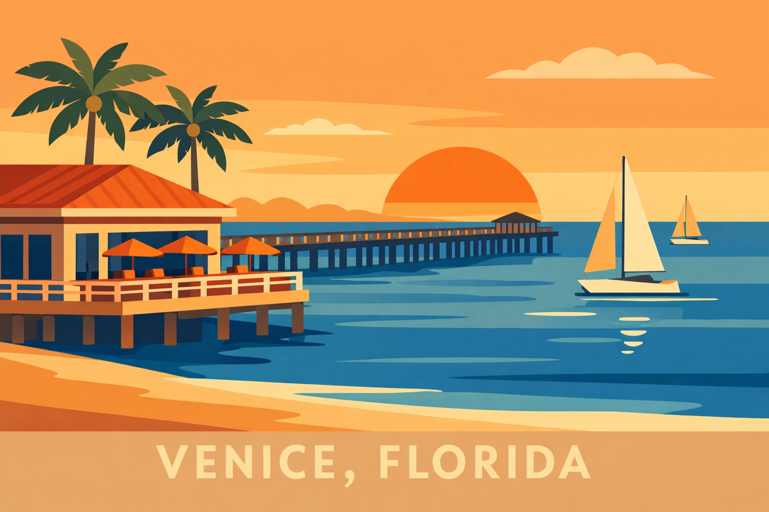 Venice Florida waterfront restaurant optimized for local voice search