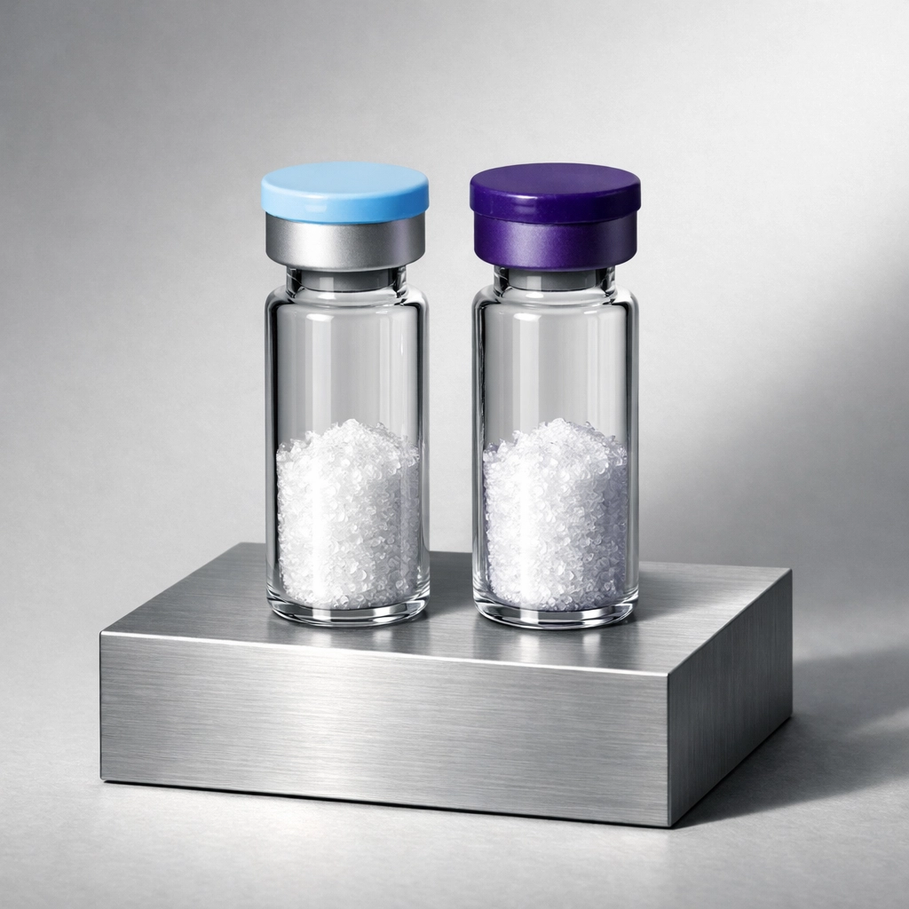 Comparison of retatrutide vs tirzepatide peptide vials for clinical research evaluation.