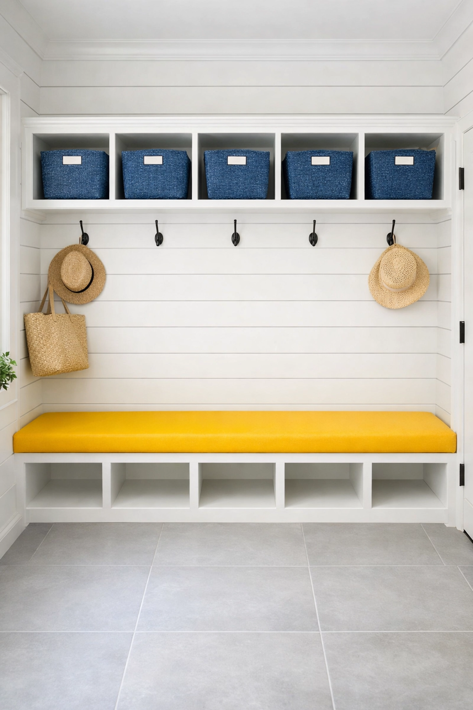 Clean mudroom and entryway floors maintained by bi-weekly house cleaning Marlborough professionals.