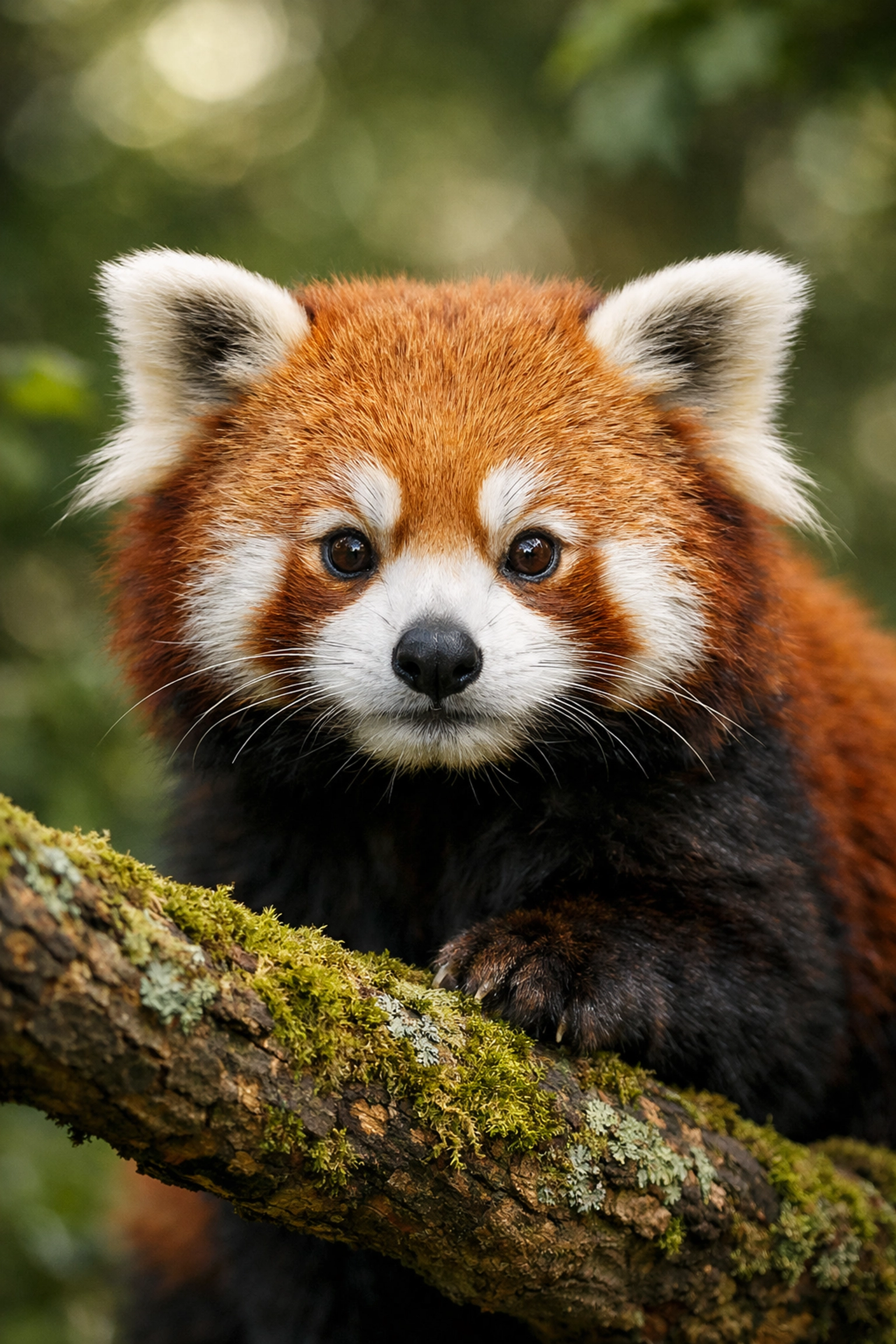 Close-up of a red panda at eye level, illustrating high-impact imagery for sponsored species spotlights.
