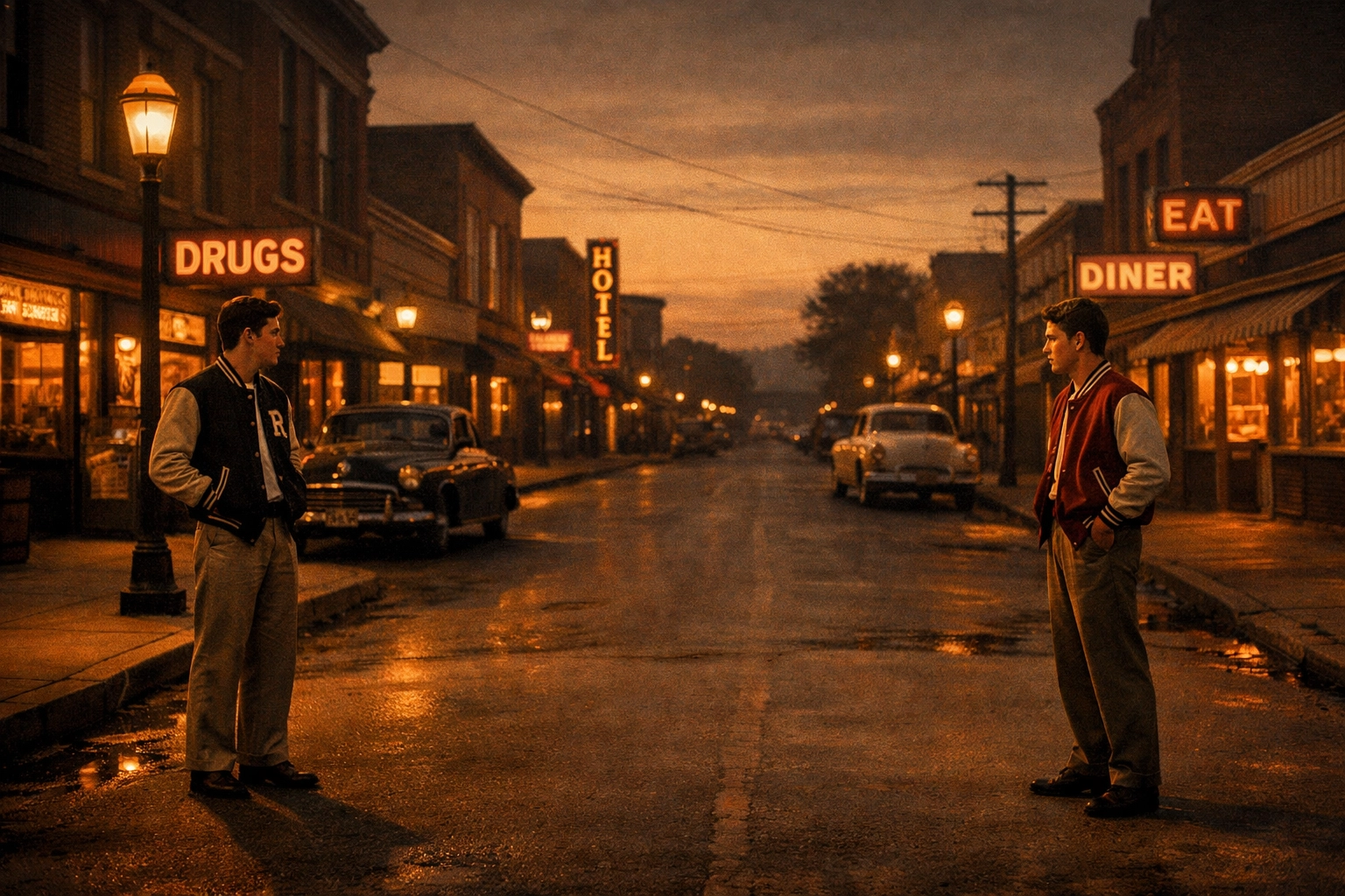 Two young men in 1940s small town America during era when homosexuality was illegal