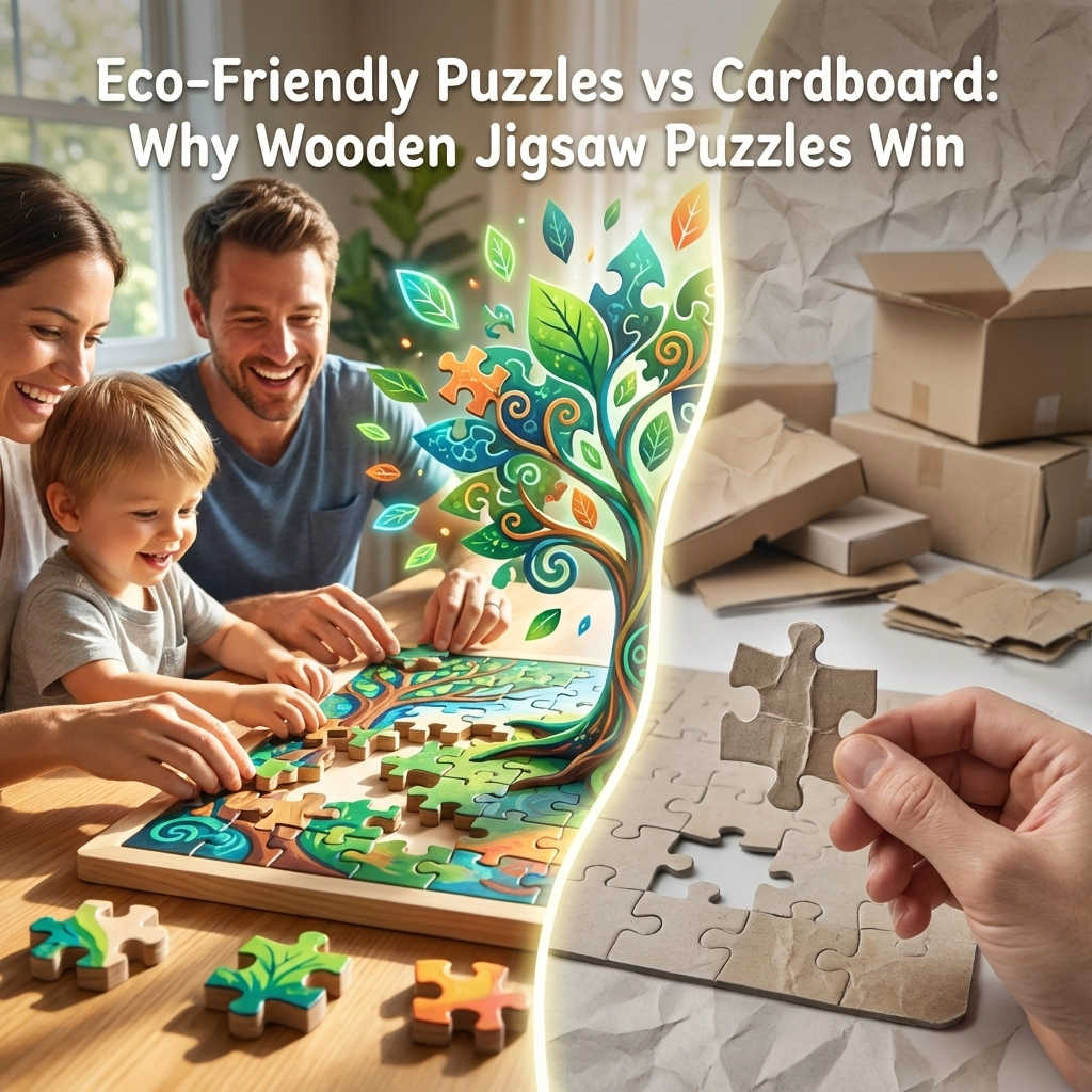 Eco-Friendly Puzzles vs Cardboard: Why Wooden Jigsaw Puzzles Win