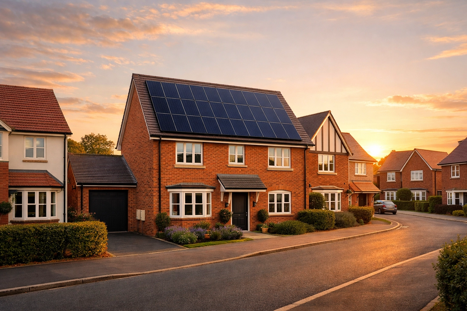 Reliable solar energy system installation on modern UK homes for long-term energy independence.