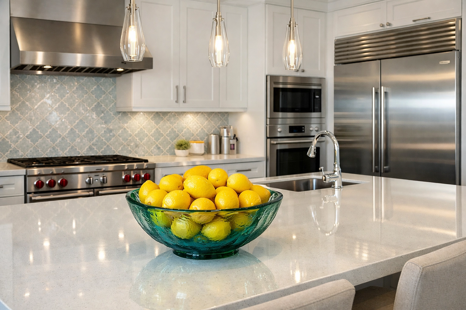 Deeply cleaned modern kitchen with polished surfaces in Centerville, perfect for move-in ready homes.