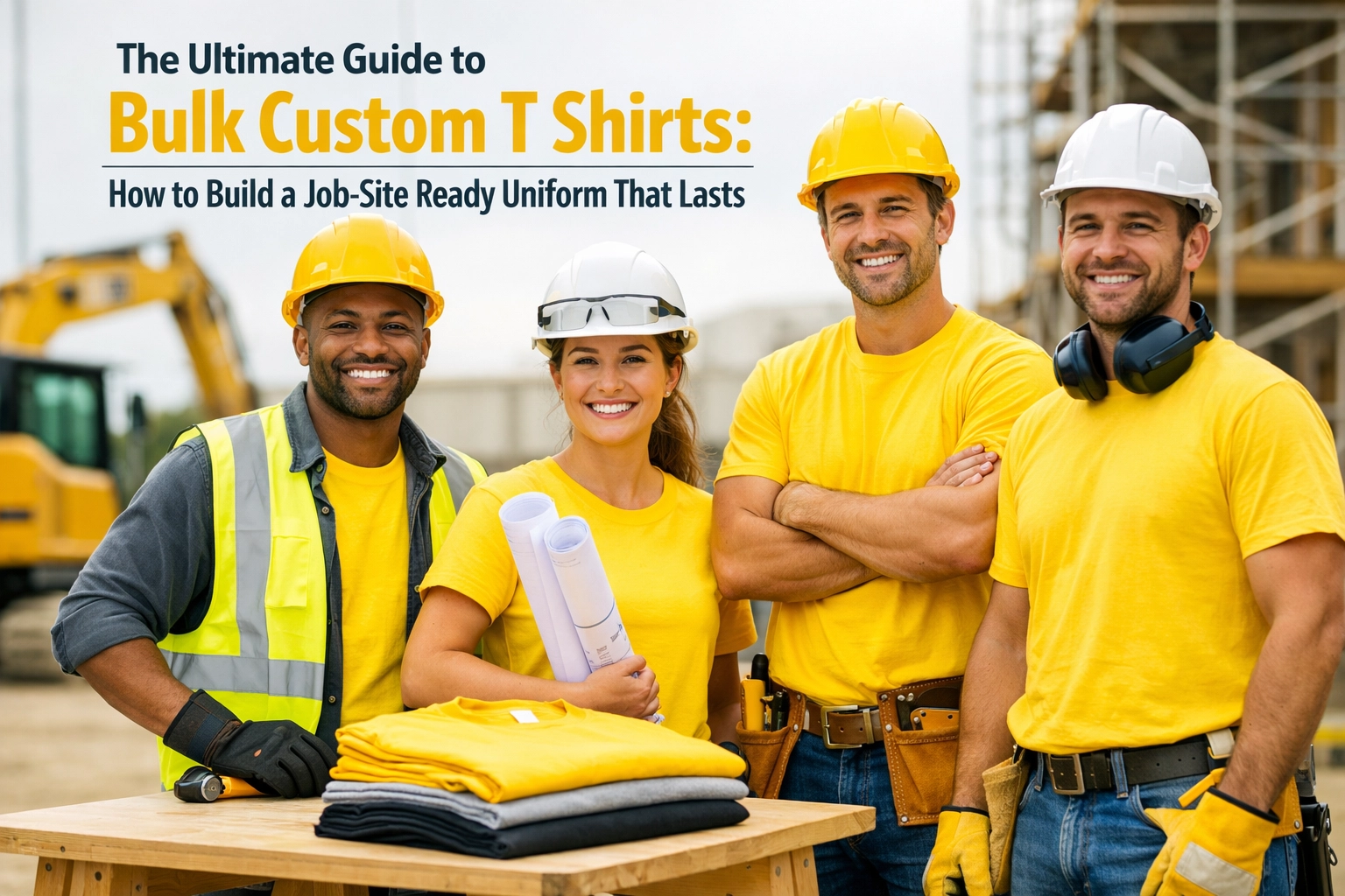 [HERO] The Ultimate Guide to Bulk Custom T Shirts: How to Build a Job-Site Ready Uniform That Lasts