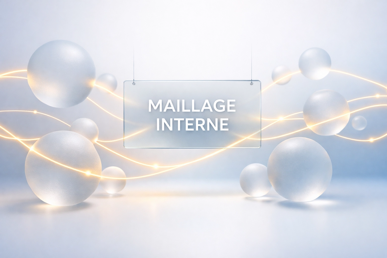 Représentation visuelle d'un maillage interne stratégique pour l'architecture d'un site web.