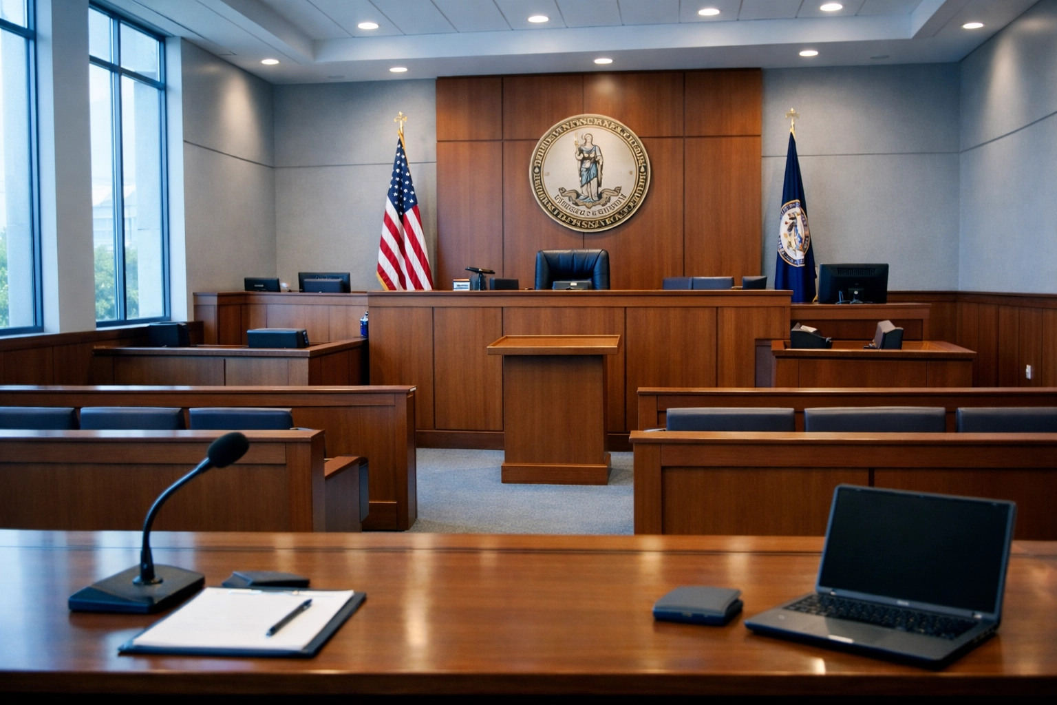 Virginia Beach courtroom where Coastal Virginia Law handles divorce and family law cases