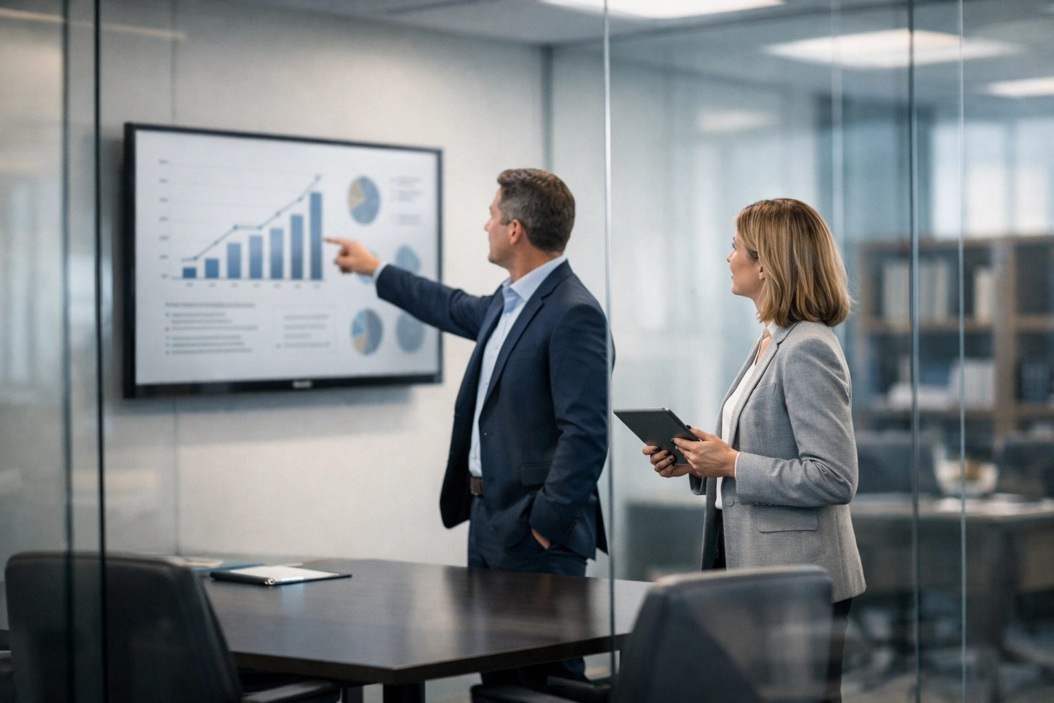 Tax professionals participating in software training and quality control audit preparation in a modern office.