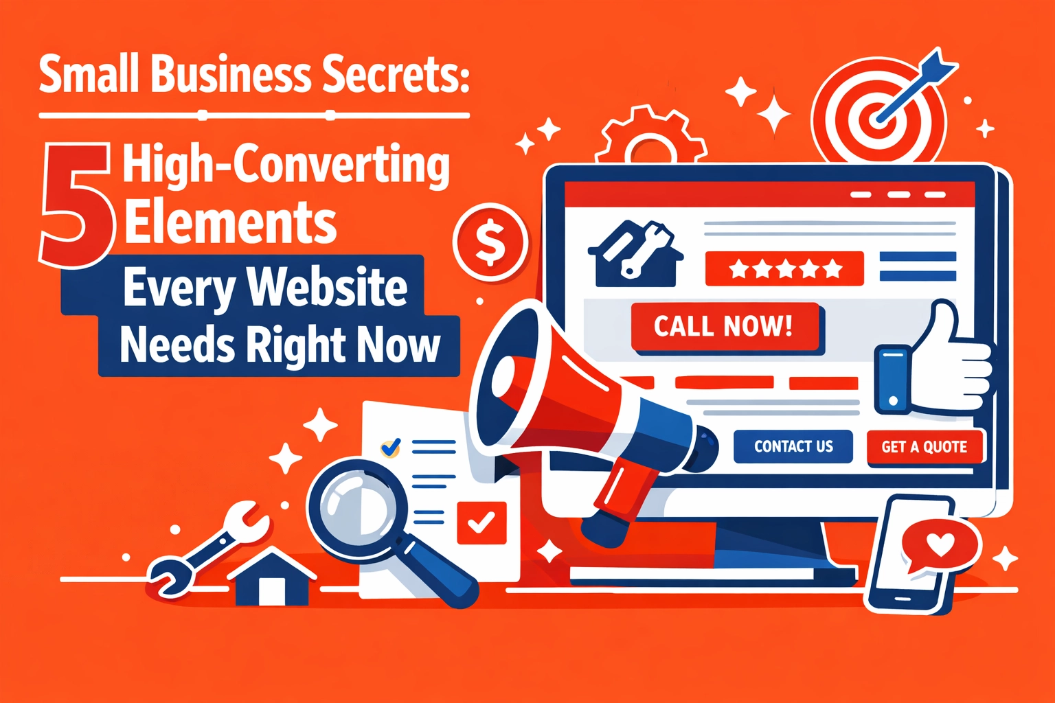 [HERO] Small Business Secrets: 5 High-Converting Elements Every Website Needs Right Now
