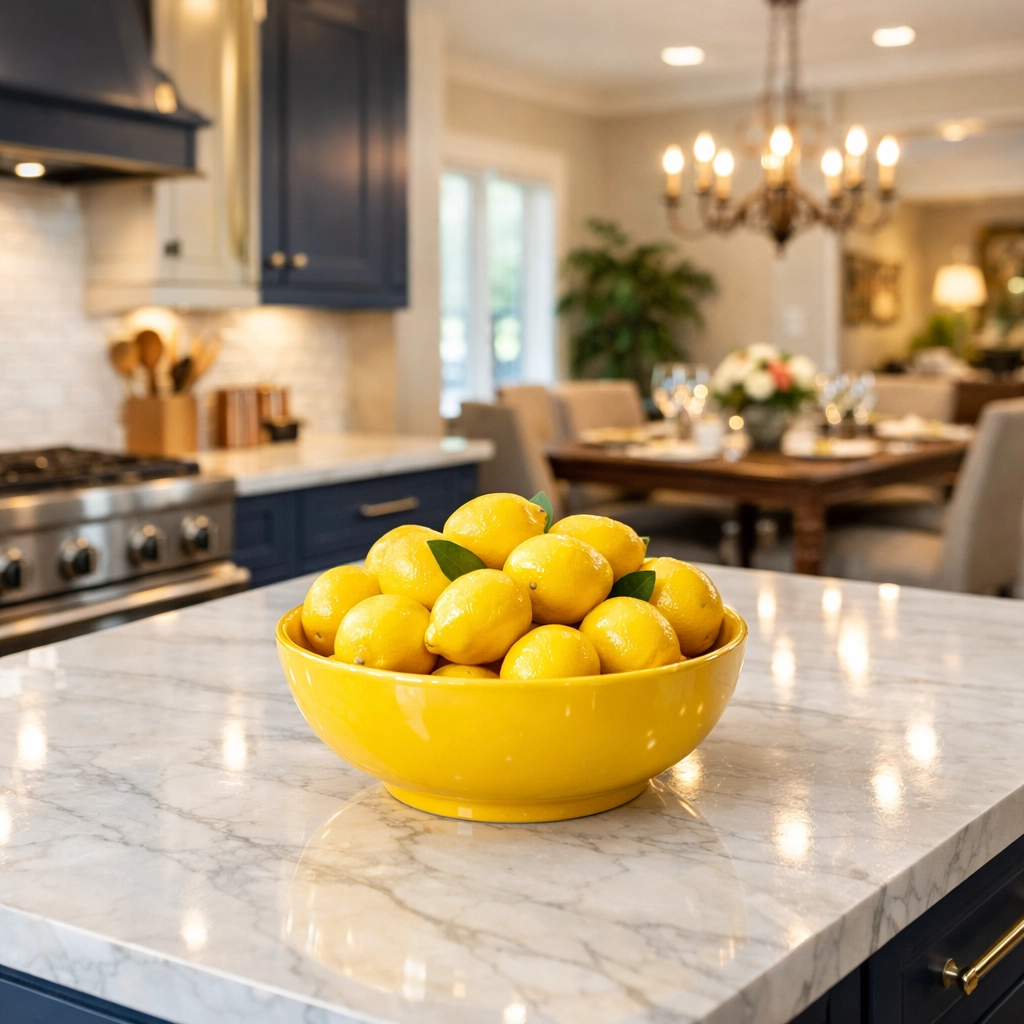 A sparkling clean modern kitchen in Franklin, perfectly maintained with bi-weekly house cleaning services.