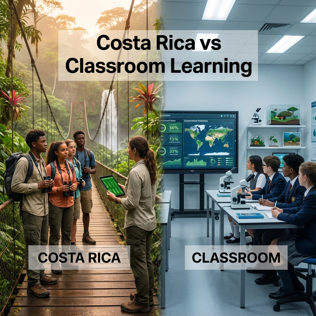 Costa Rica vs Classroom Learning: Which Is Better for Your Student Group's Conservation Education?