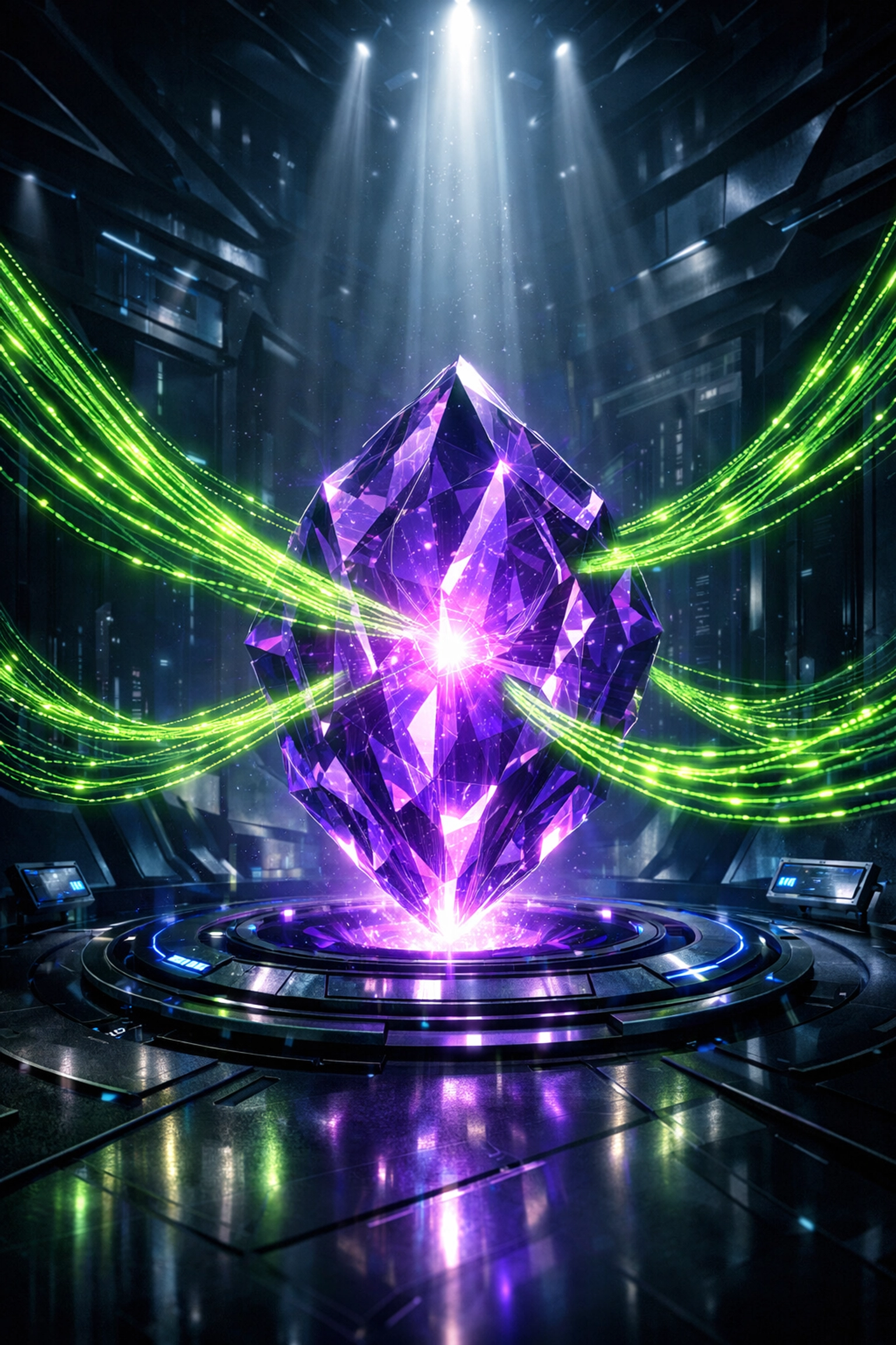 Secure digital knowledge vault representing private data grounding for custom AI solutions.