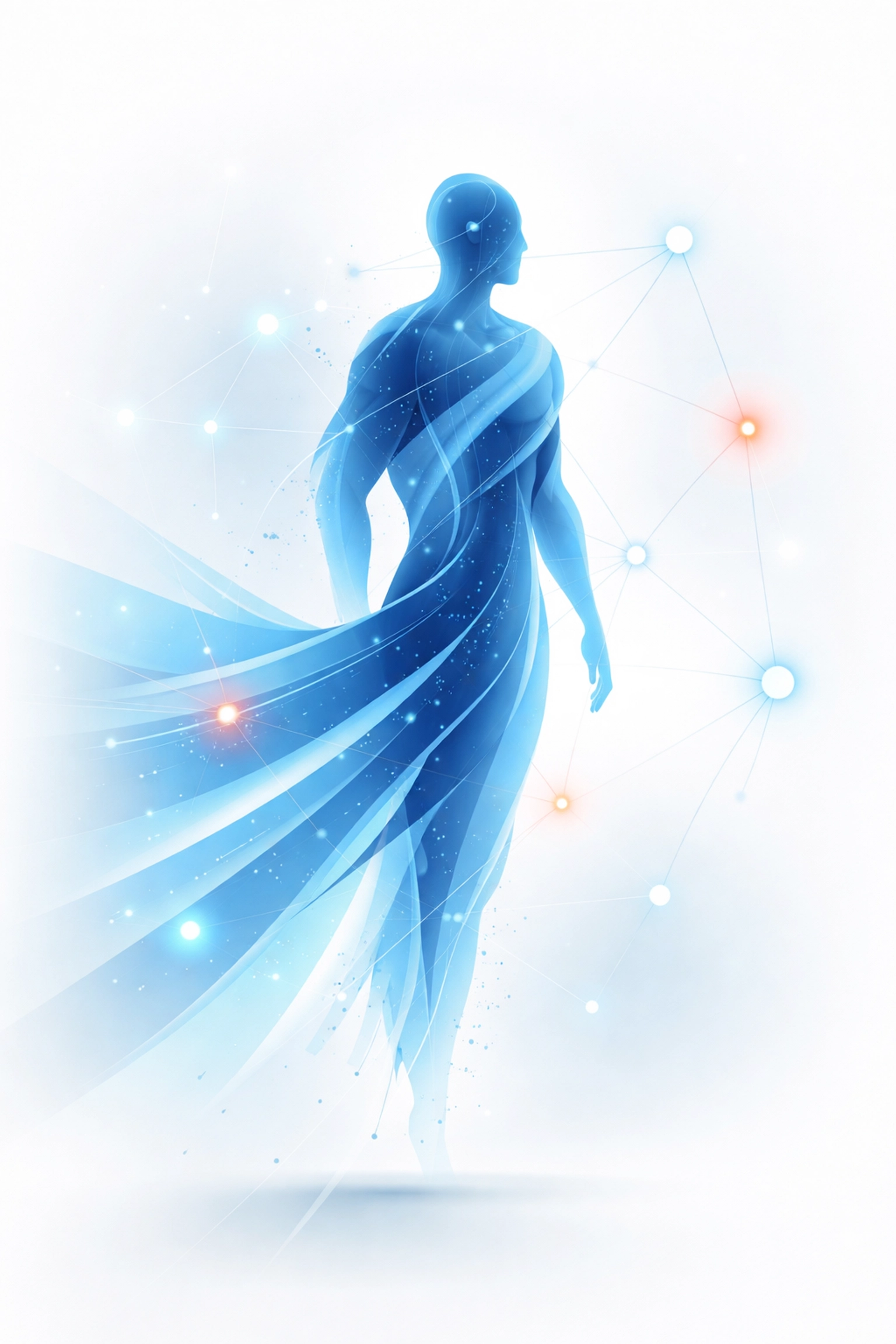 Minimalist silhouette visualizing predictive analytics for employee retention and turnover risk detection