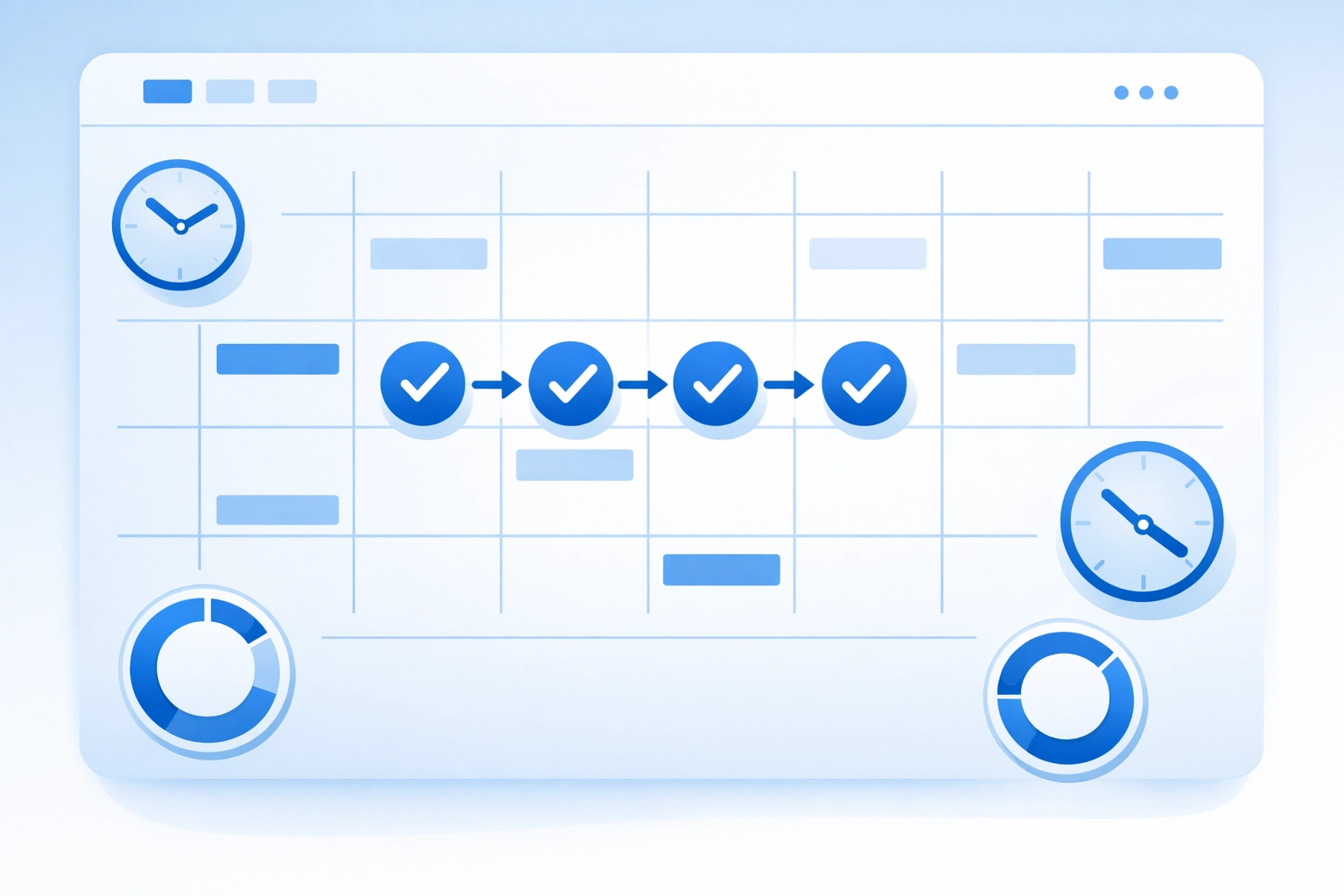 Automated backup schedule calendar showing consistent data backup intervals for businesses