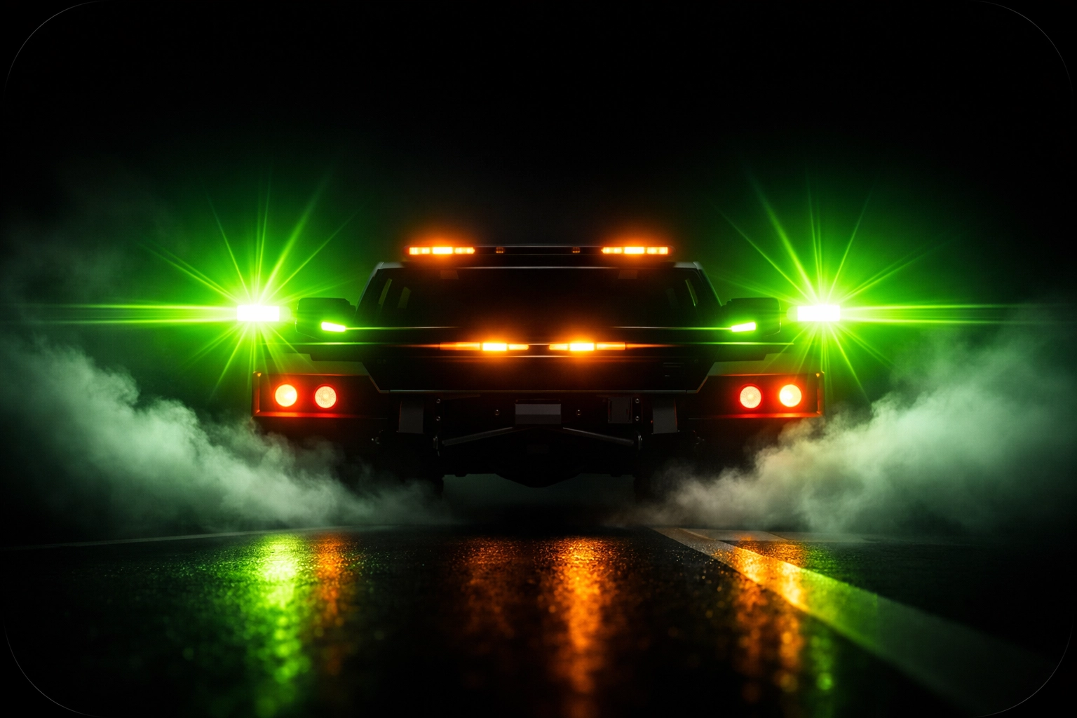 Emergency tow truck safety lights highlighting roadside recovery standards in Miller County.