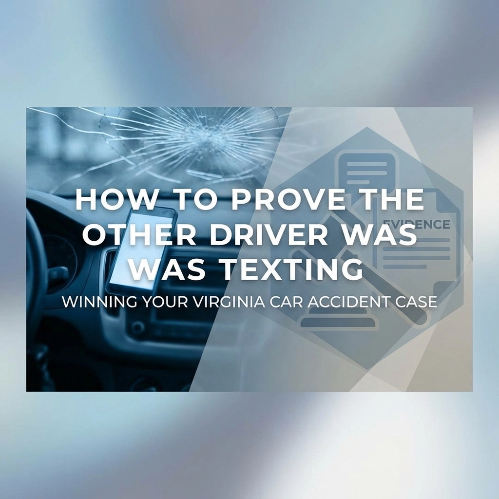 How to Prove the Other Driver Was Texting: Winning Your Virginia Car Accident Case