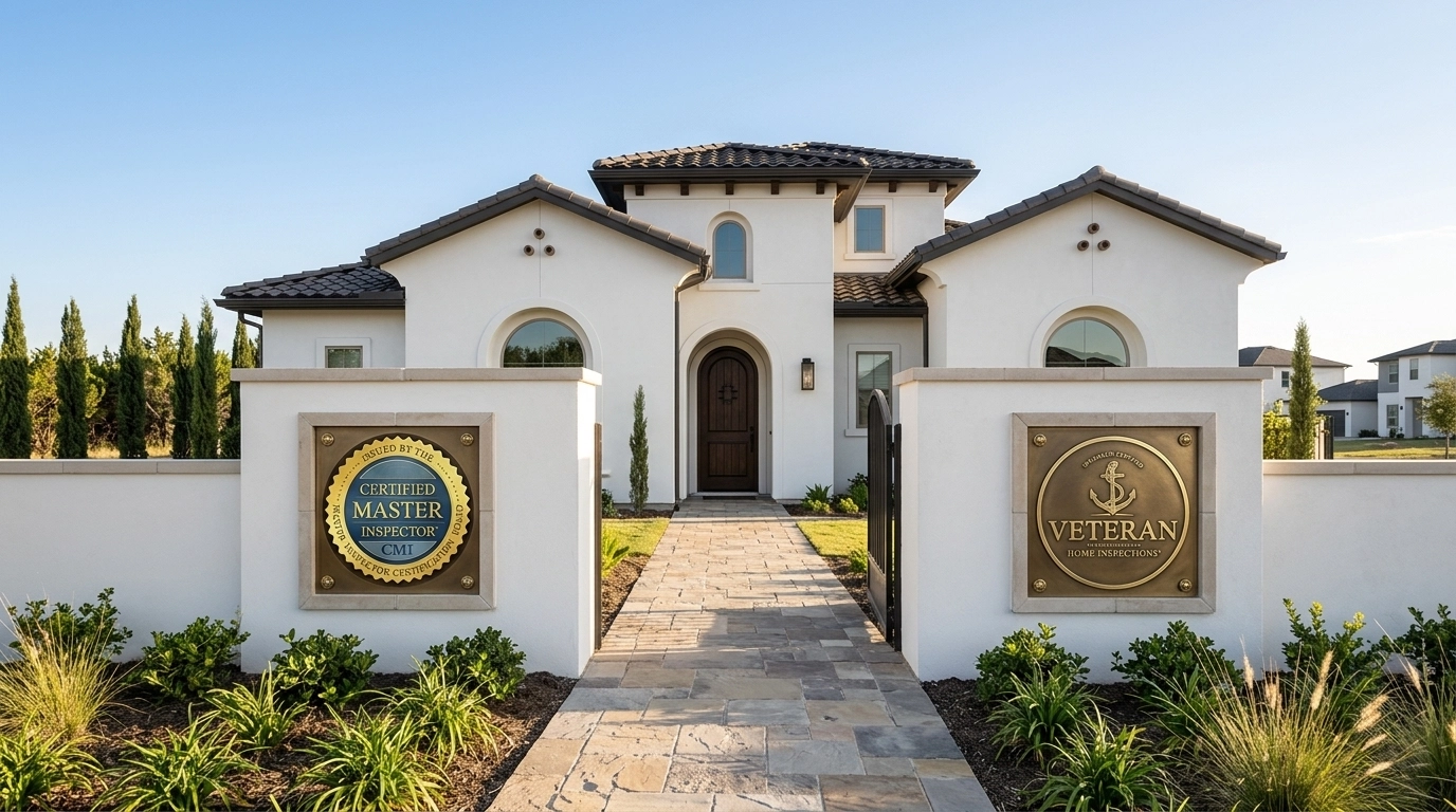 Modern San Antonio home with a clean stucco exterior