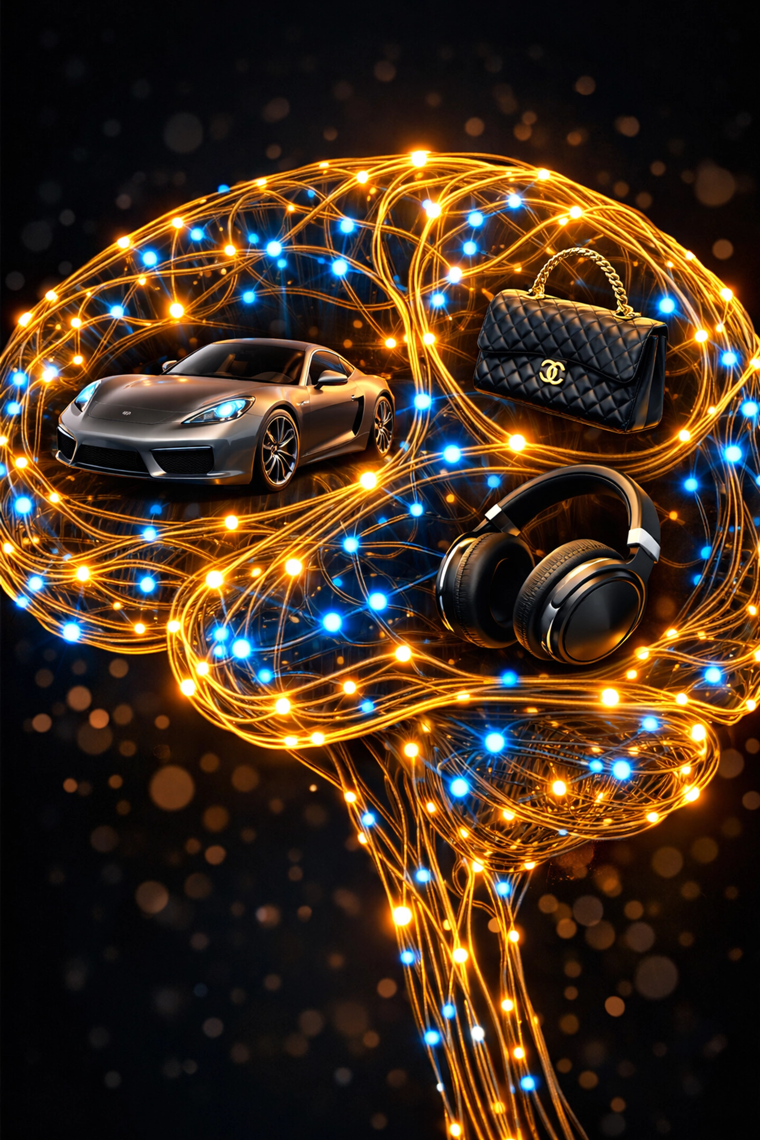 Larecoin.ai machine learning brain analyzing consumer products for intelligent merchant discovery.