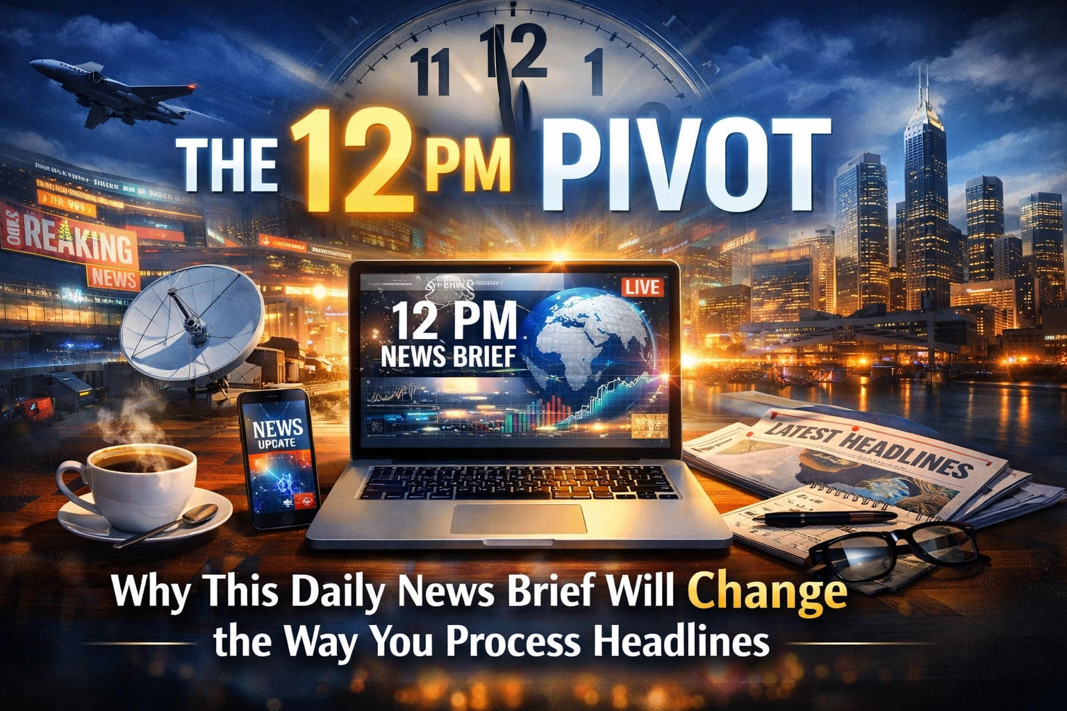 [HERO] The 12 PM Pivot: Why This Daily News Brief Will Change the Way You Process Headlines