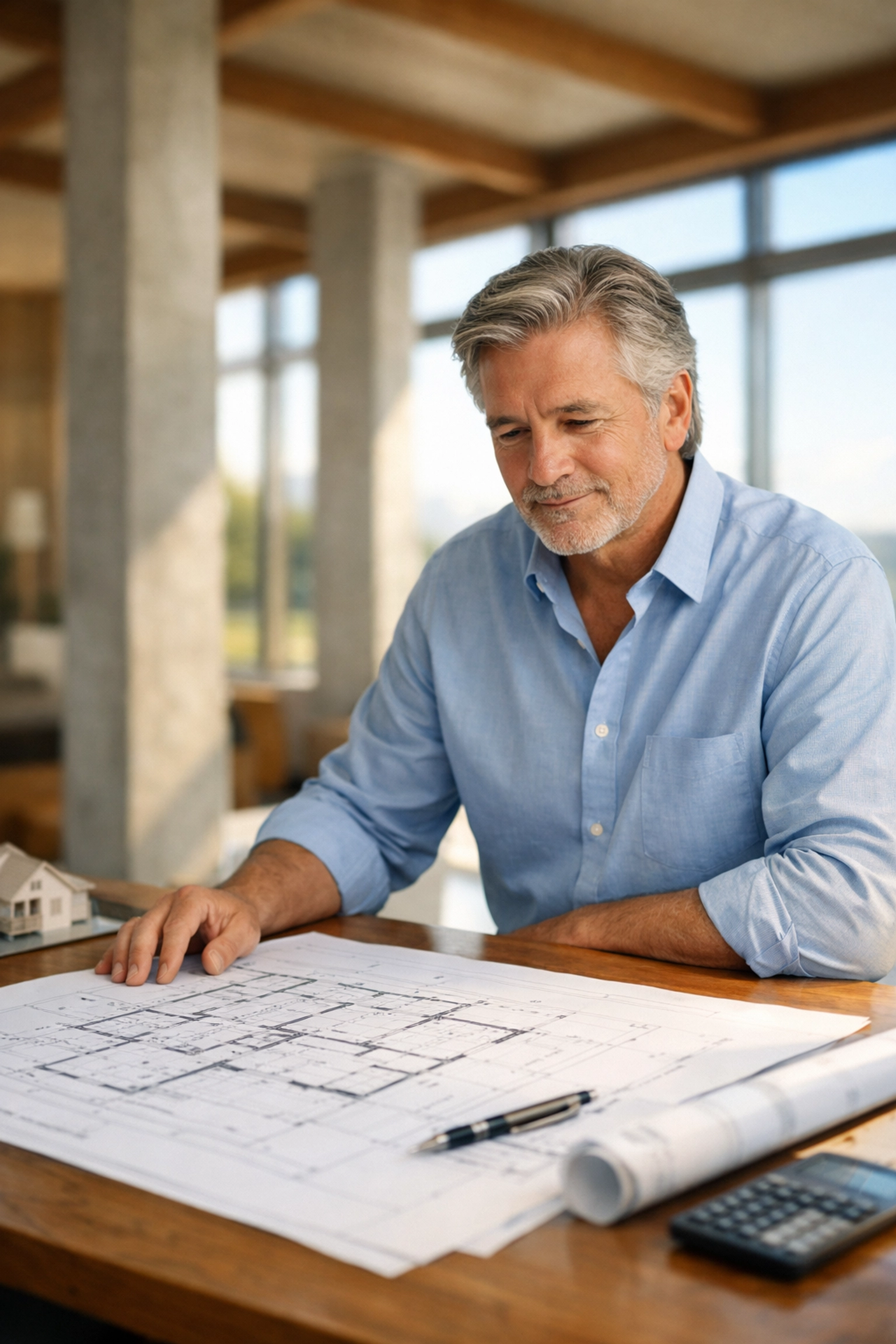 A retiree reviews blueprints symbolizing engineered performance to protect retirement savings from market crashes. A retiree reviews blueprints symbolizing engineered performance to protect retirement savings from market crashes.