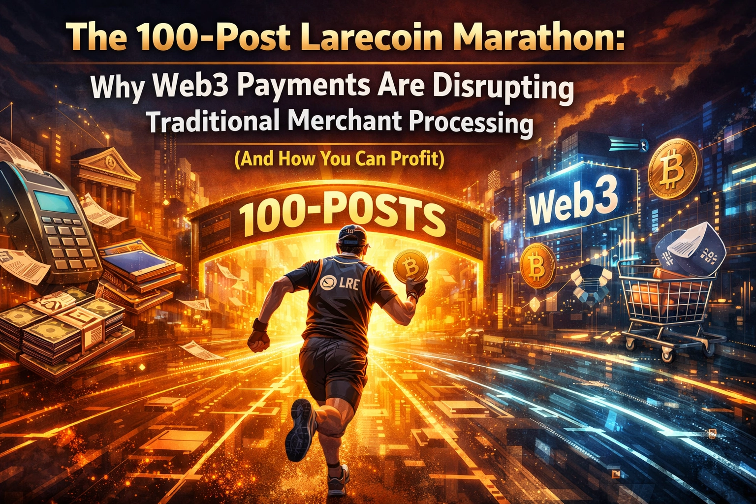 [HERO] The 100-Post Larecoin Marathon: Why Web3 Payments Are Disrupting Traditional Merchant Processing (And How You Can Profit)