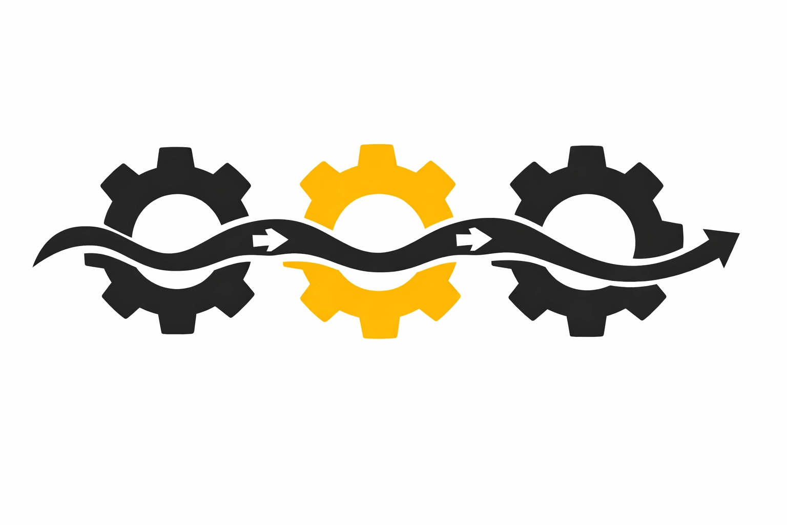 Interlocking gears symbolizing automated HRMS workflows and efficient operational management.