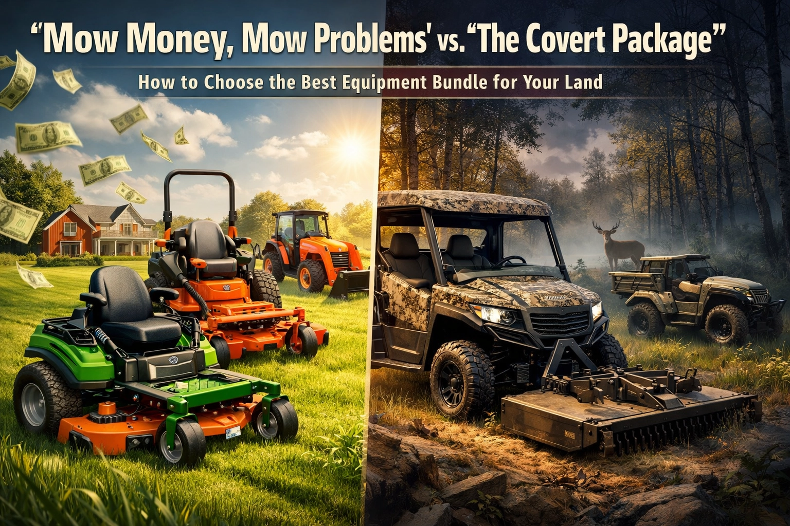 [HERO] 'Mow Money, Mow Problems' vs. 'The Covert Package': How to Choose the Best Equipment Bundle for Your Land