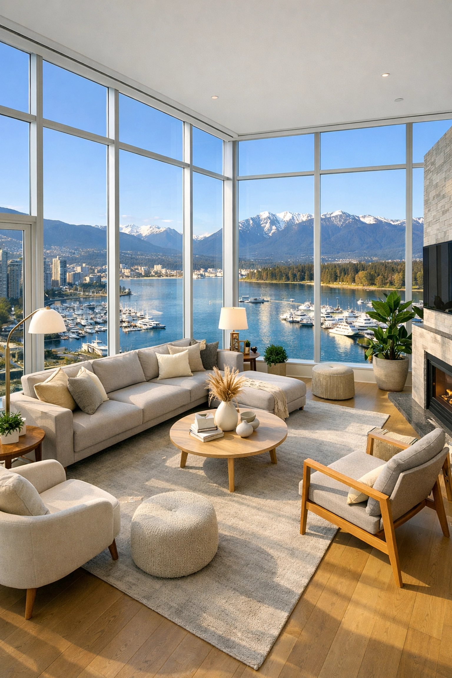 Luxury Vancouver Airbnb penthouse with mountain views managed by professional property managers.