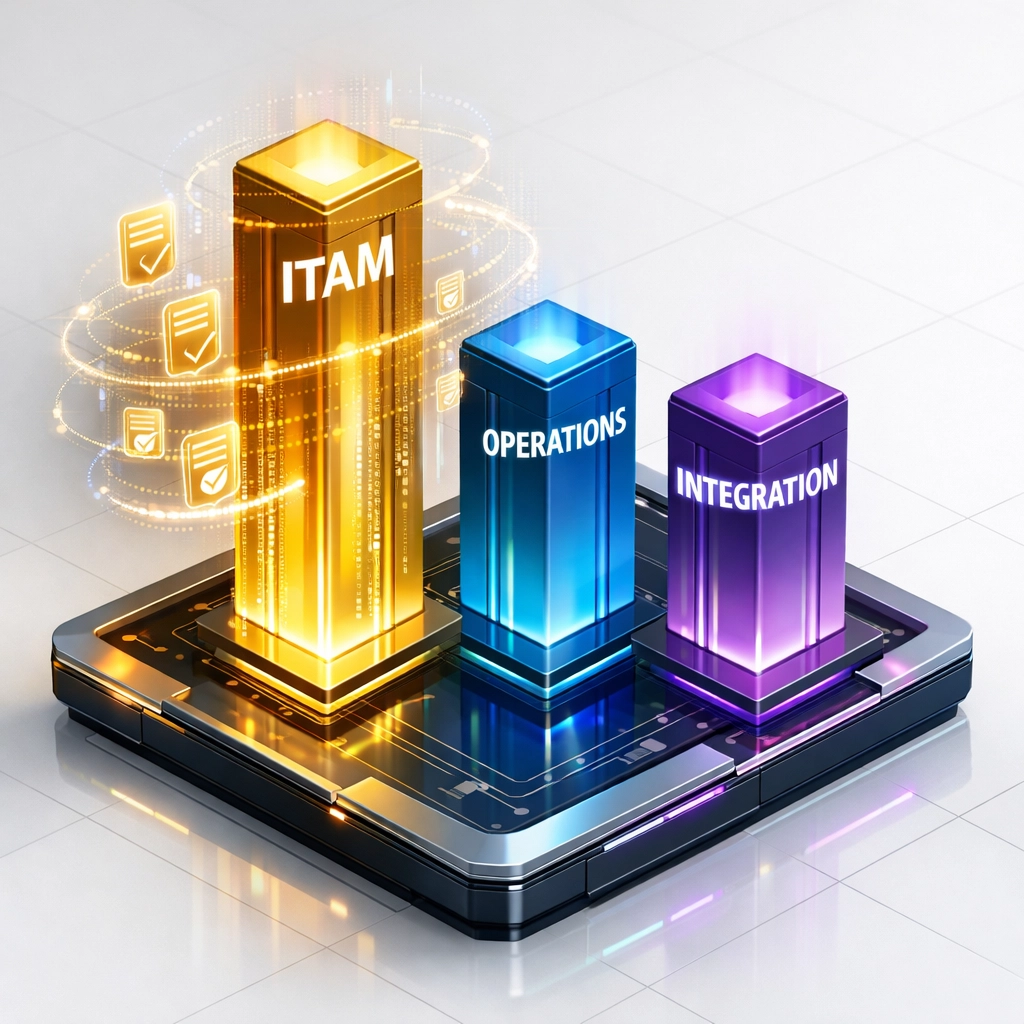 Three pillars of ServiceNow ITOM ROI: ITAM optimization, operations, and integration