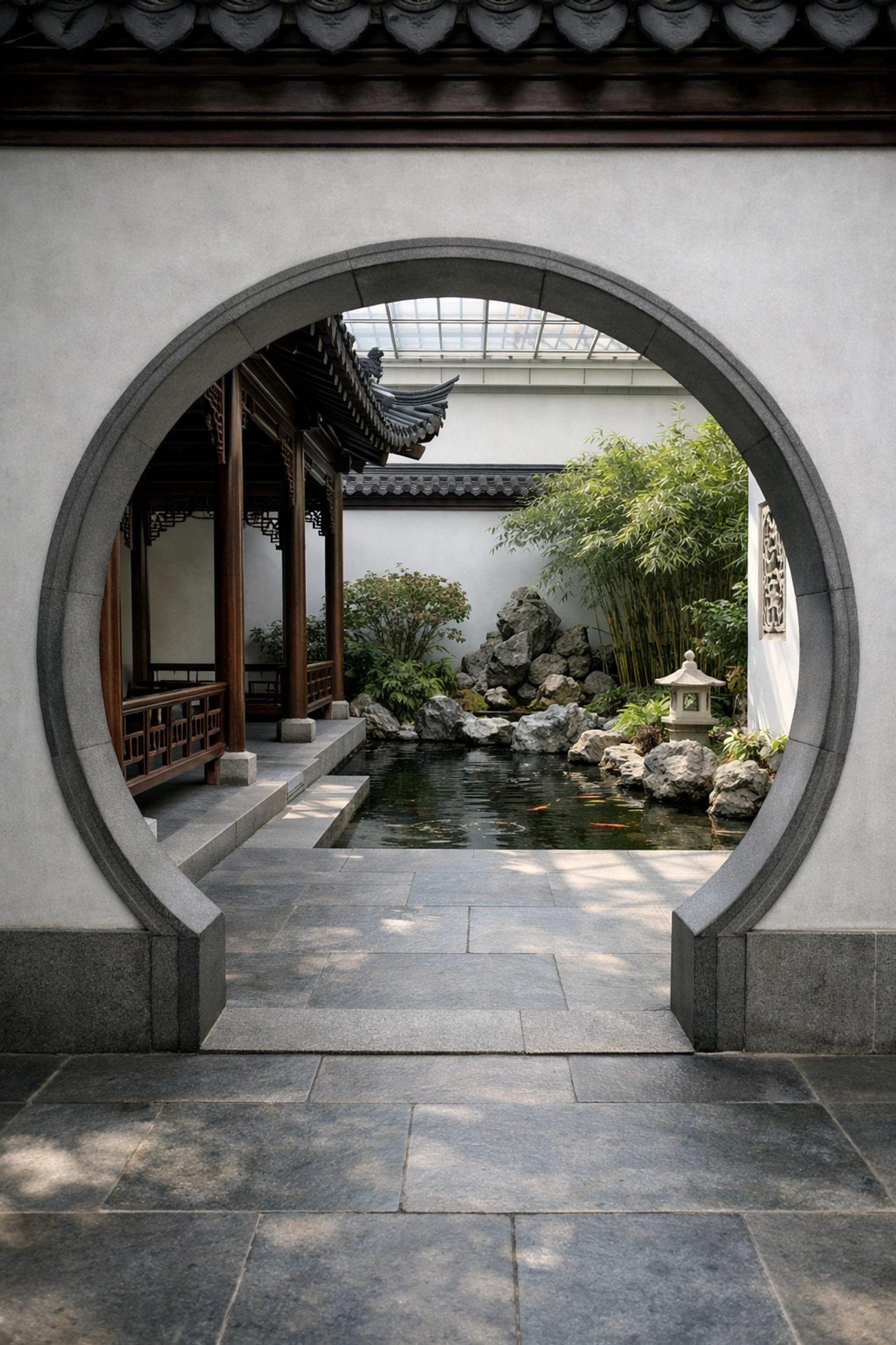 The serene Astor Court Ming-style garden at the Met, one of the best photography locations for textures.