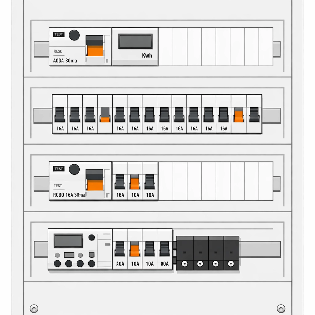 Moderner Verteilerkasten für die fachgerechte Elektro-Sanierung in Niederösterreich.