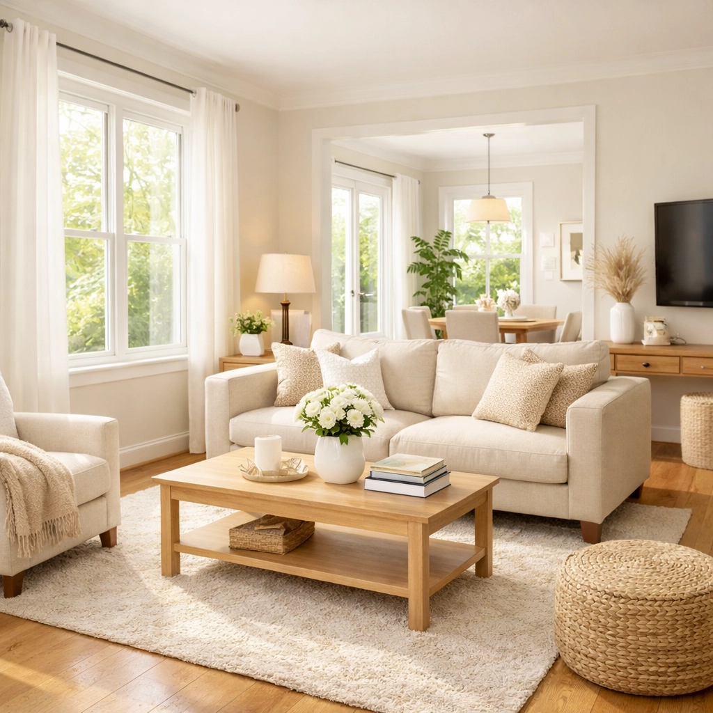 Pristine rental property interior maintained by professional property management