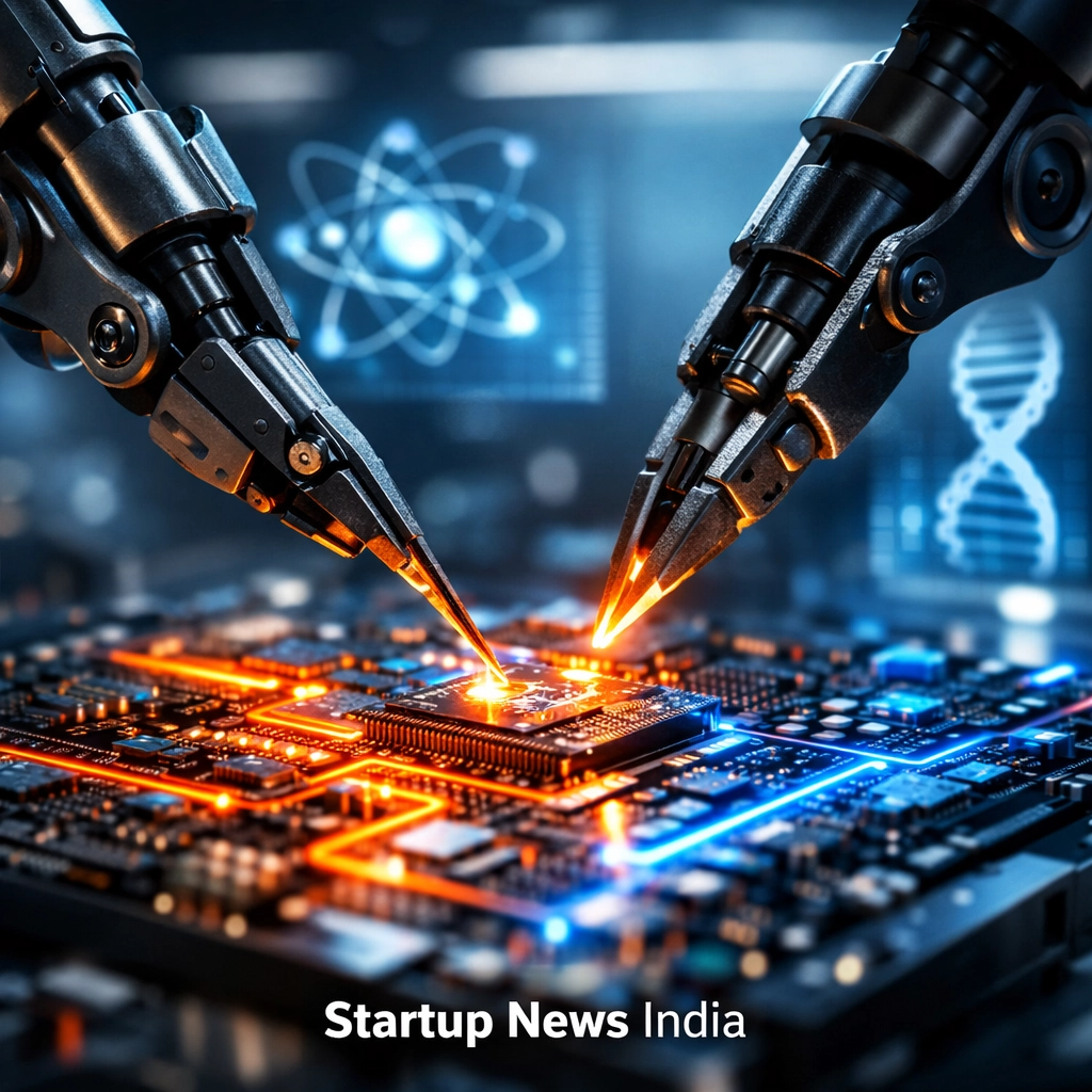 Advanced semiconductor manufacturing illustrating India's deeptech push as seen in Startup News India.