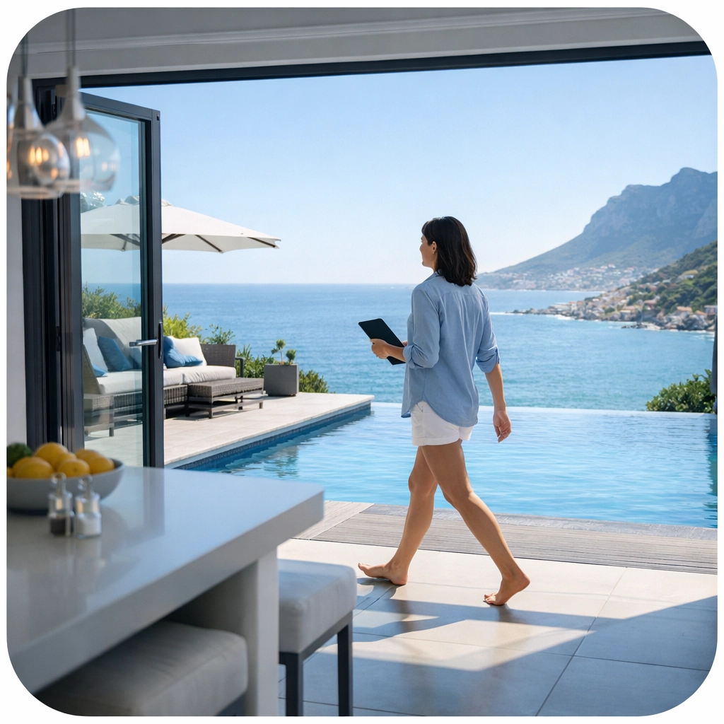 Seamless WiFi coverage from kitchen to pool deck in Camps Bay luxury villa