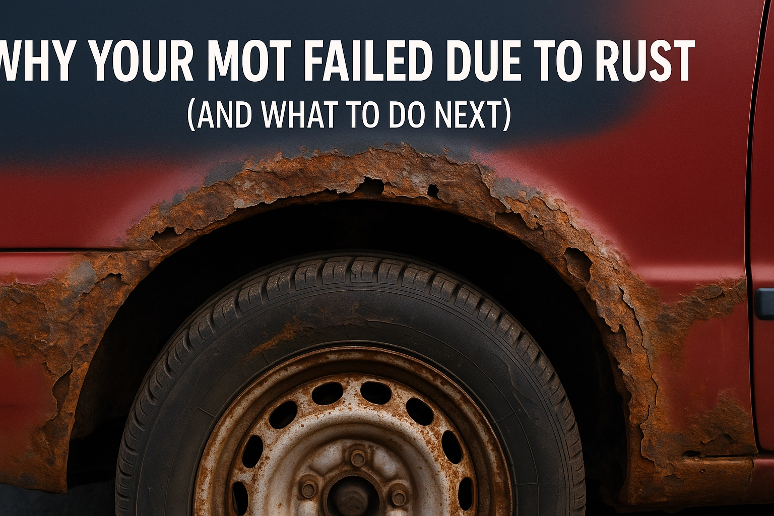 Why your MOT failed due to rust (and what to do next)