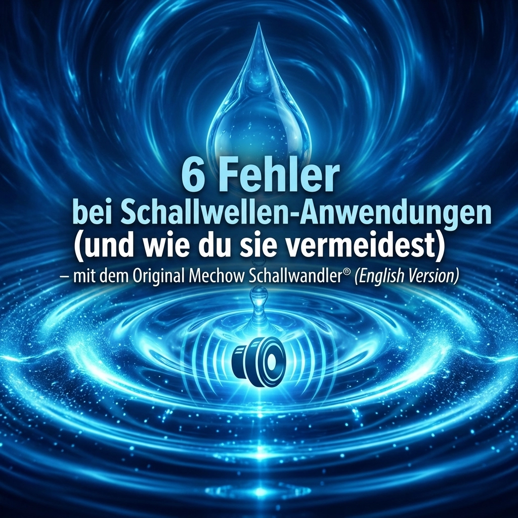 [HERO] 6 Fehler bei Schallwellen-Anwendungen (und wie du sie vermeidest) – mit dem Original Mechow Schallwandler® (English Version)