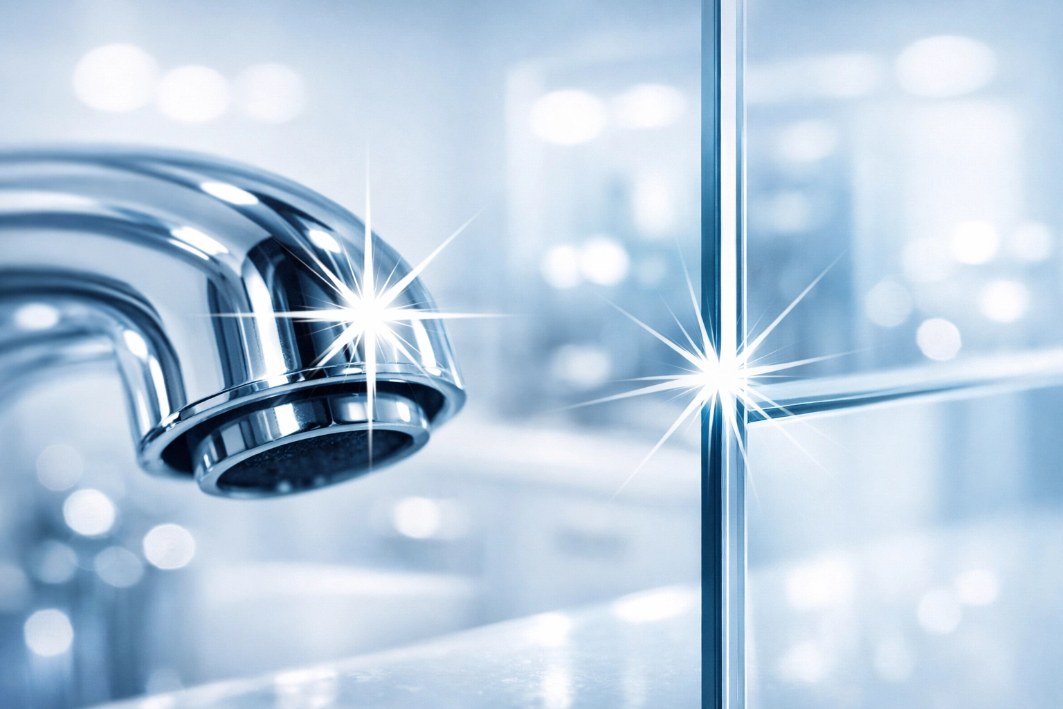 Close-up of a sparkling sanitized surface representing the precision of professional cleaning services near me.