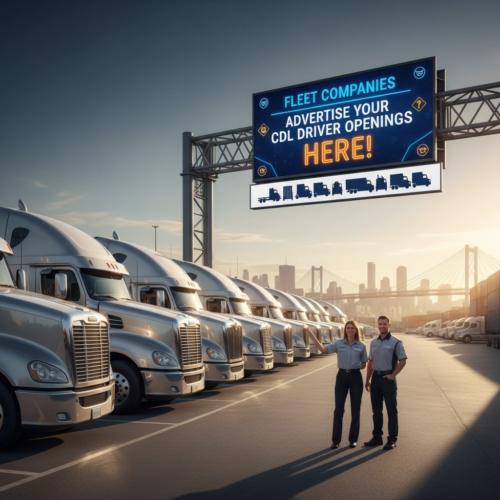 Fleet Companies: Advertise Your CDL Driver Openings Here