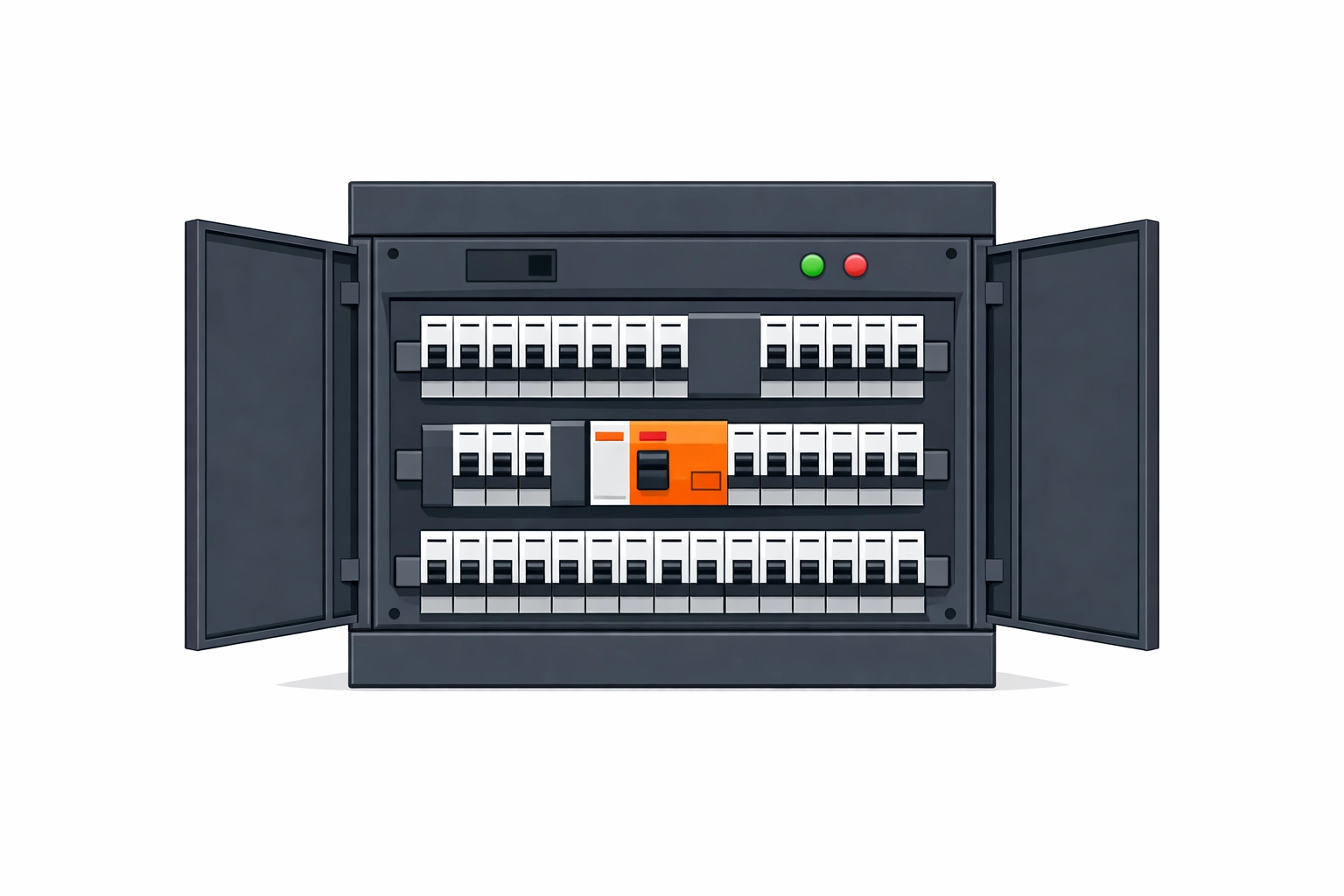 Moderner Verteilerkasten für sichere Elektroinstallationen in Niederösterreich.