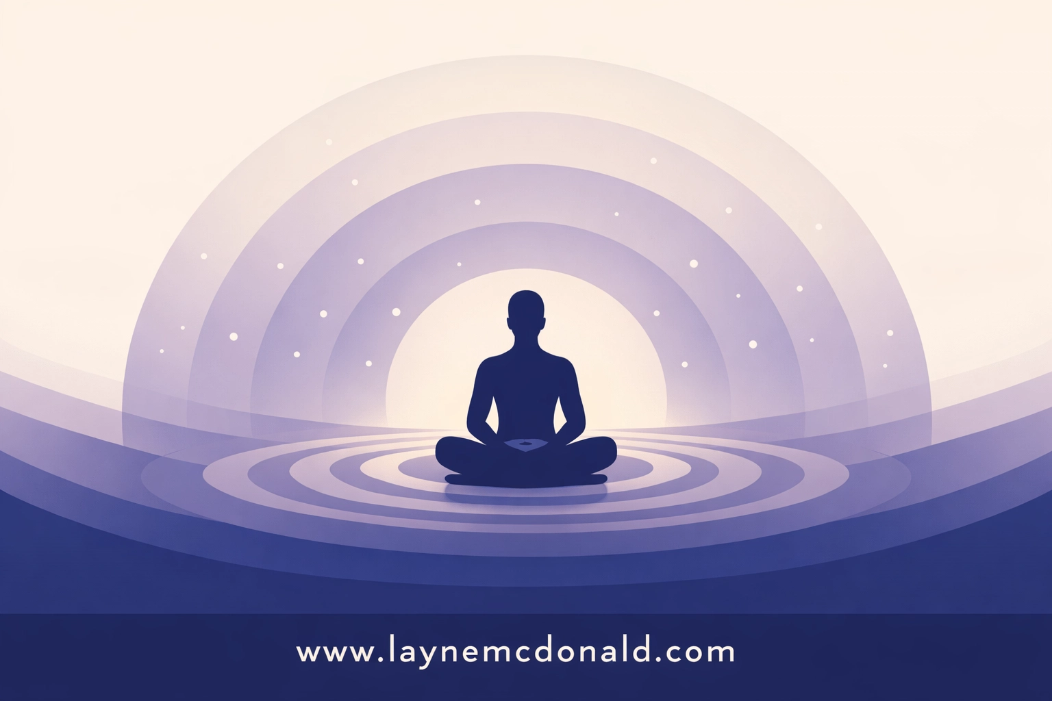 Person in contemplative prayer posture surrounded by peaceful stillness, practicing presence with God