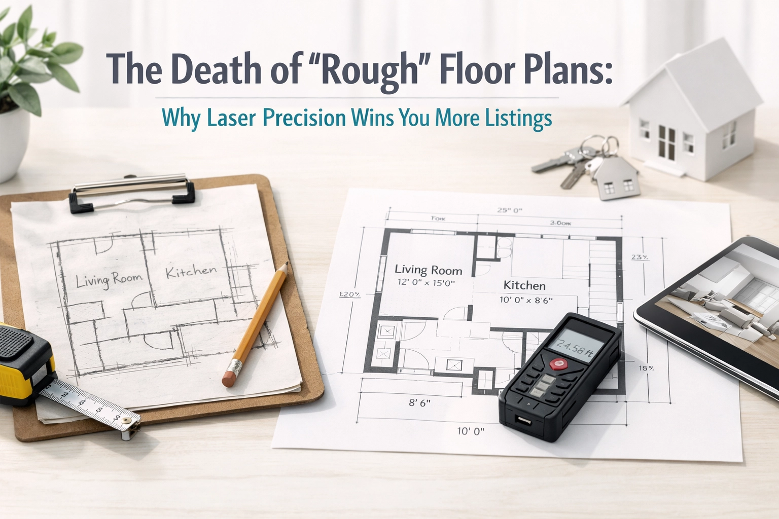 The Death of 'Rough' Floor Plans: Why Laser Precision Wins You More Listings