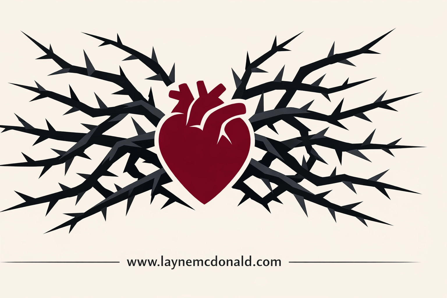 Heart with thorny vines illustrating Biblical warning about bitterness and unforgiveness