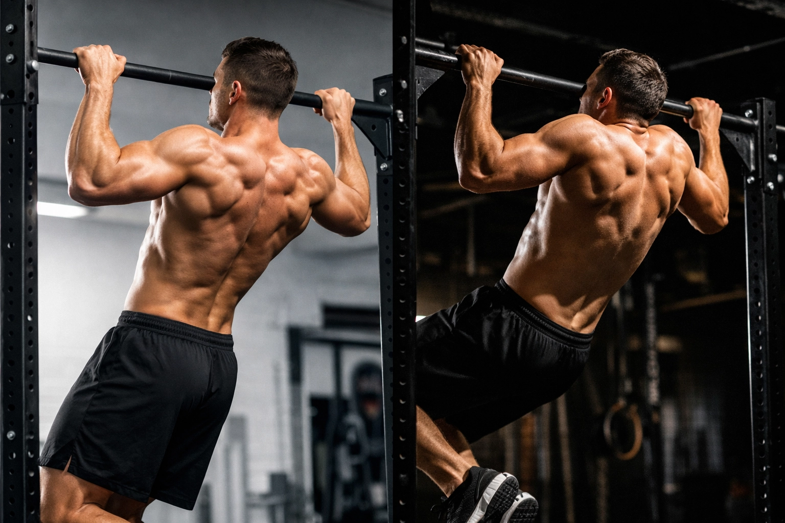 Comparison of correct versus incorrect pull-up form for home resistance training