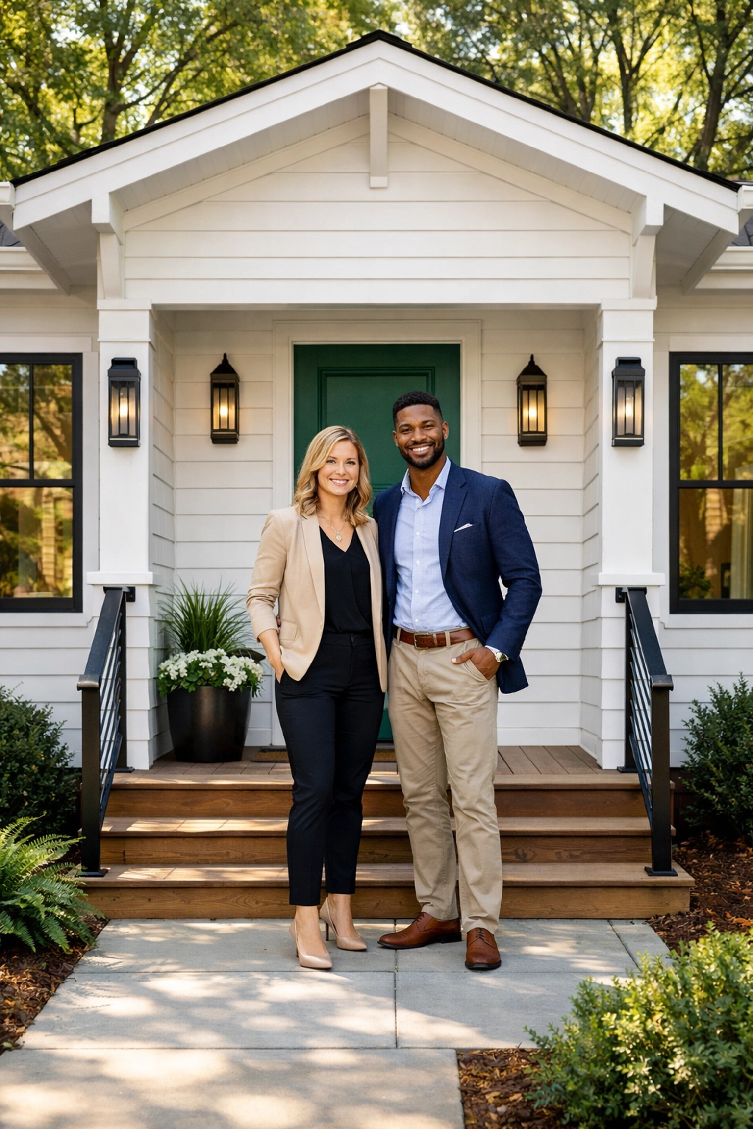 A renovated modern bungalow in Charlotte, North Carolina, showing high demand for fix and flip properties.
