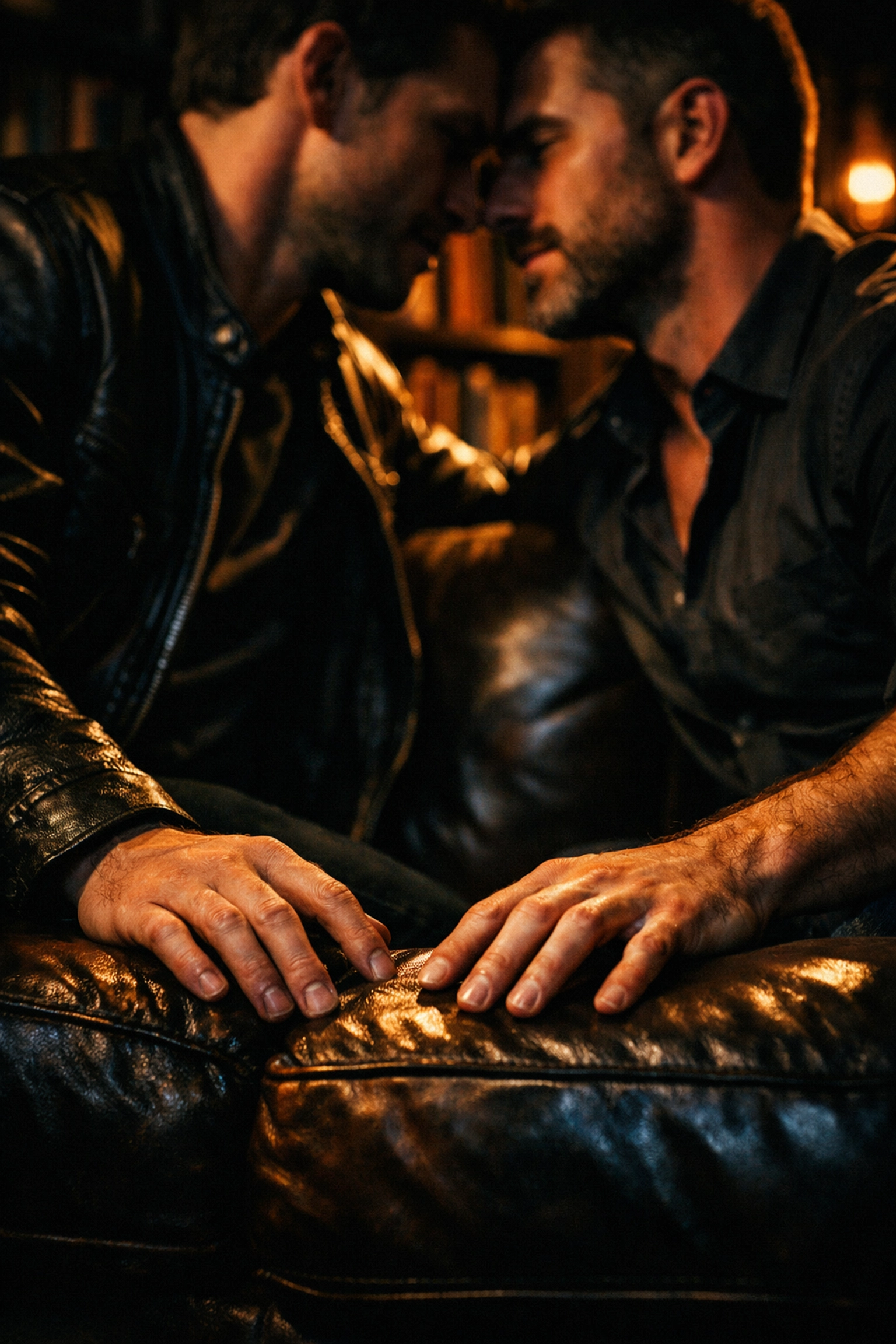 An intimate moment of connection between two men, illustrating the emotional depth of gay romance novels.