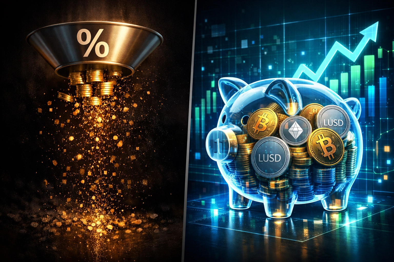 Comparison showing high crypto payment processing fees draining profits versus Larecoin's fee savings model