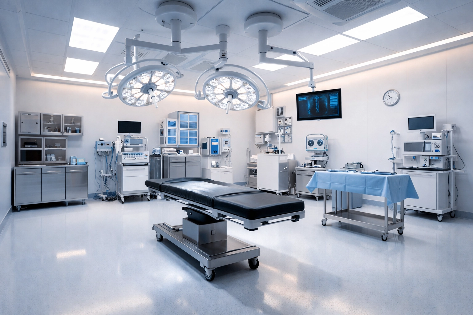Modern accredited surgical suite at Aesthetic Surgery Institute for safety and quality in Houston