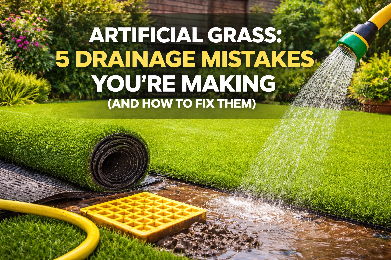 [HERO] Artificial Grass: 5 Drainage Mistakes You're Making (and How to Fix Them)