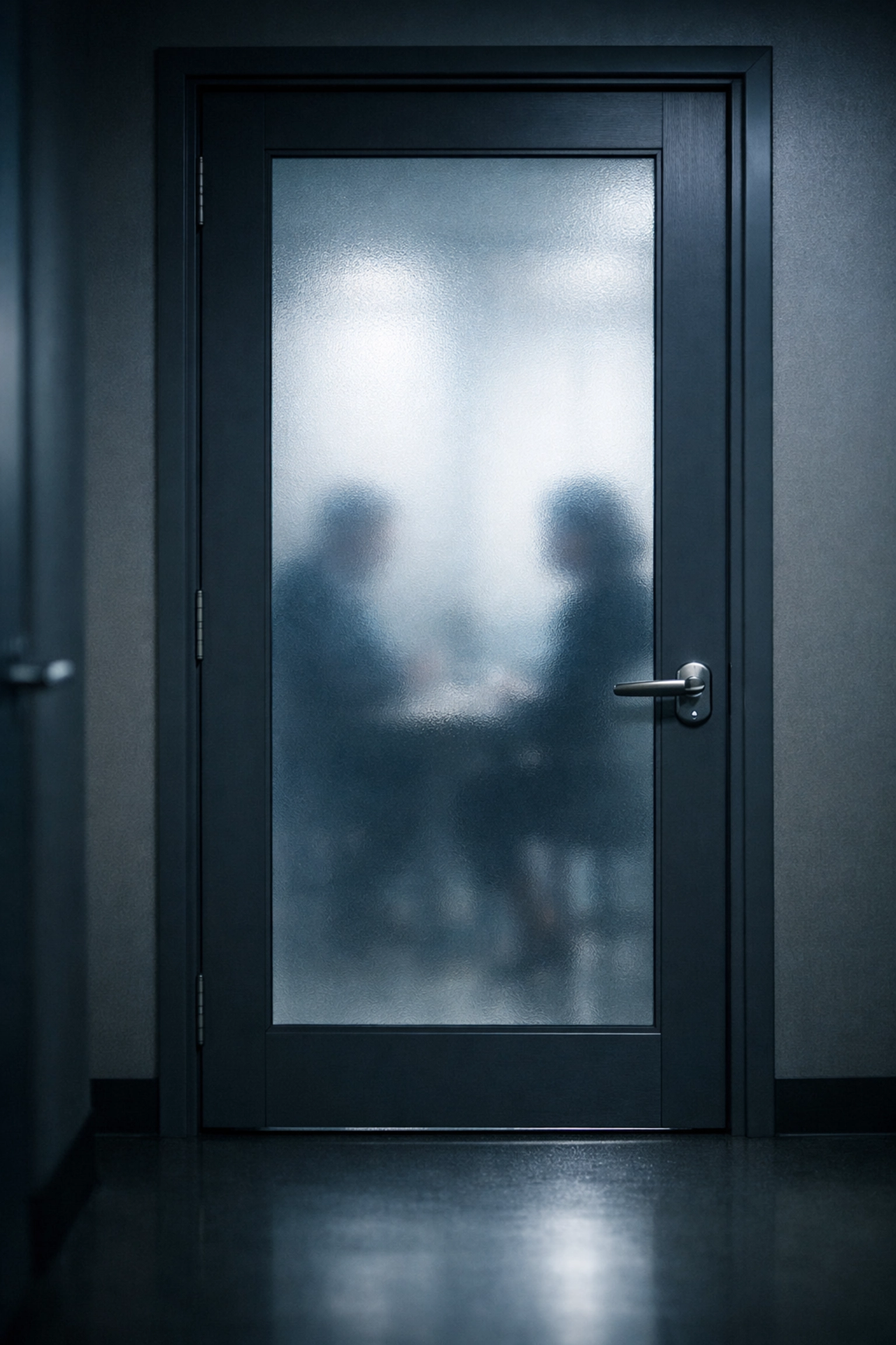 Confidential business broker meeting behind closed doors maintaining sale privacy