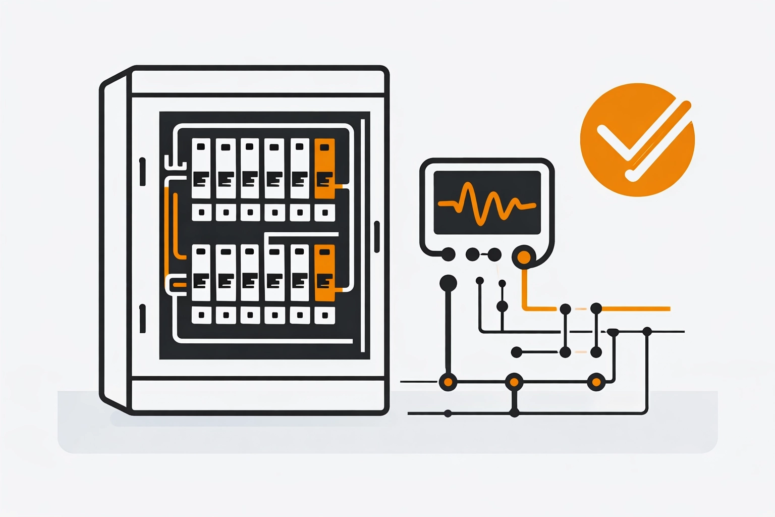 Elektriker 1030 Wien prüft Sicherungskasten in Gründerzeit-Altbau mit Messgerät